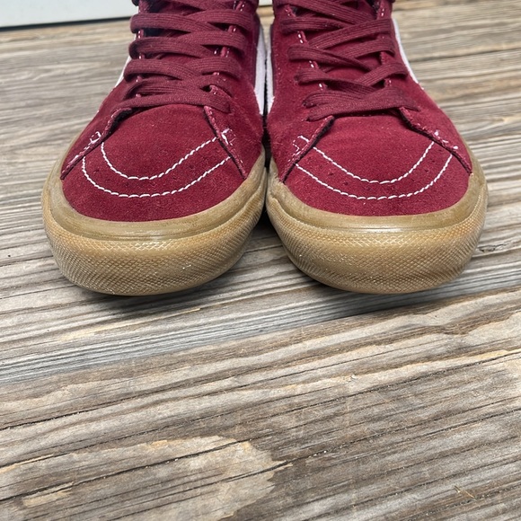 VANS SKATE SK8 HI PORT/GUM SOLE (RETAIL $85) - Picture 5 of 13